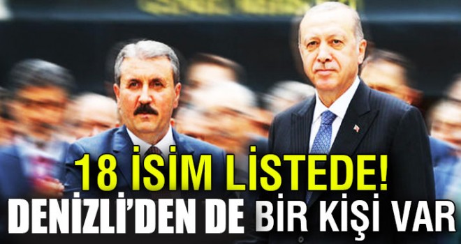 BBP'den AK Parti listesine 18 isim girdi Denizli'den de var