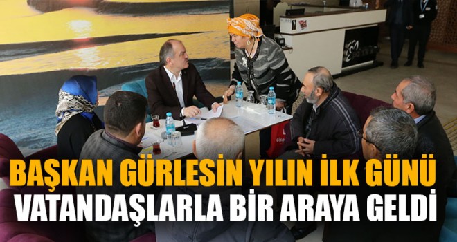 Başkan Gürlesin Yılın İlk Günü Vatandaşlarla Bir Araya Geldi