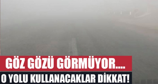 Denizli'de o yolda göz gözü görmüyor
