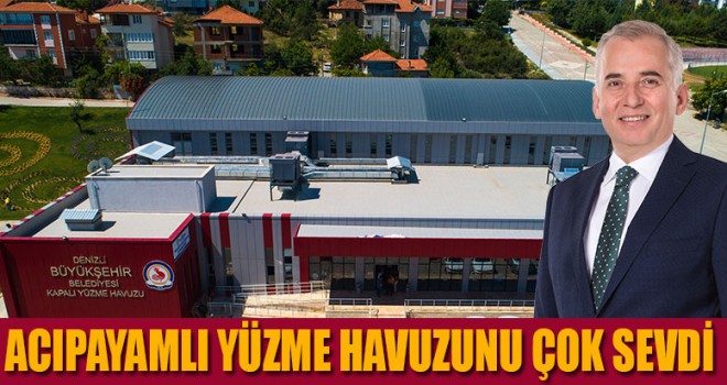 Acıpayam'da Kapalı Yüzme Havuzu Sevinci