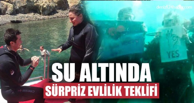 Su Altında Sürpriz Evlilik Teklifi