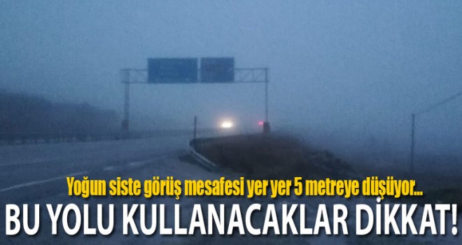 Denizli'de yoğun sis