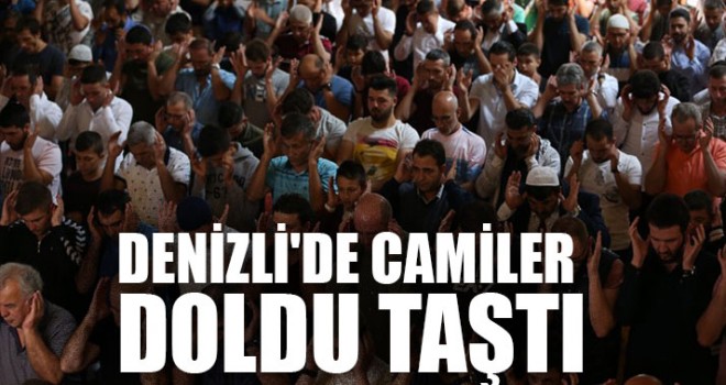 Denizli'de Camiler Doldu Taştı