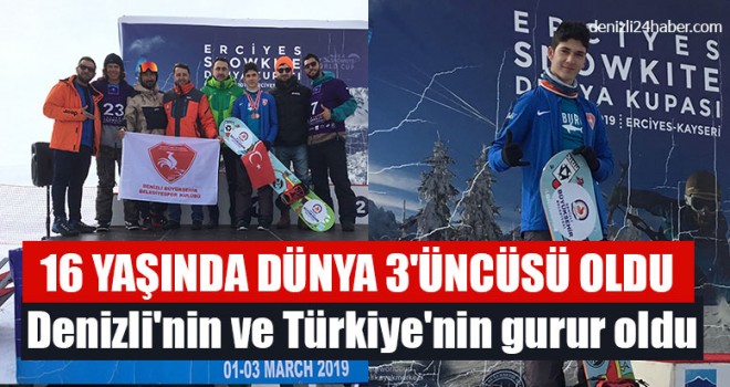 16 Yaşında Dünya 3'üncüsü oldu