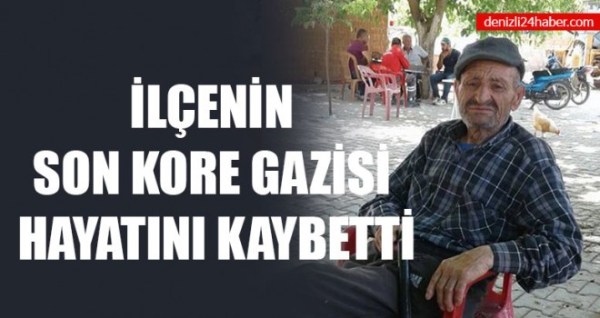 İlçenin Son Kore Gazisi Hayatını Kaybetti