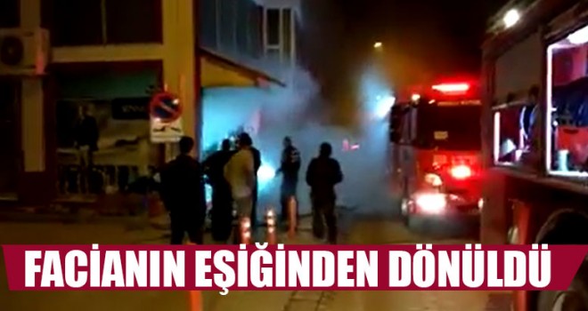 Acıpayam ilçesinde giyim mağazası yangını