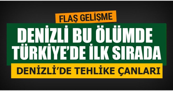 Denizli Bu Ölümde Türkiye’de İlk Sırada