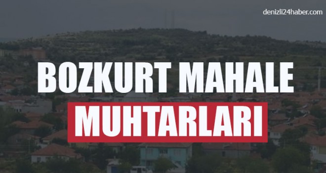 Bozkurt Mahalle Muhtarlıkları