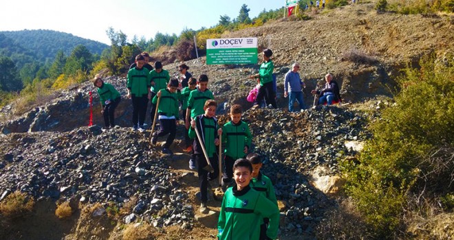 Denizlispor Altyapı Öğrencileri Fidan Dikti