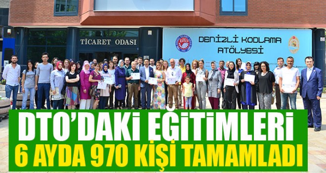 DTO'dan Girişimcilik Eğitim tamamlayanlara sertifika