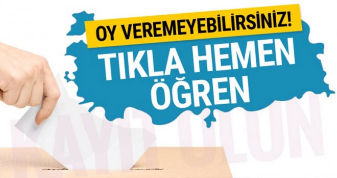 Seçmen sorgulama 2018 TC ile YSK listesine bakın!