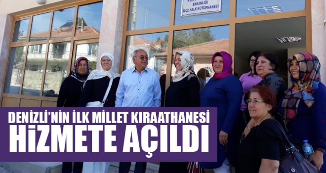 Denizli’nin İlk Millet Kıraathanesi Hizmete Açıldı