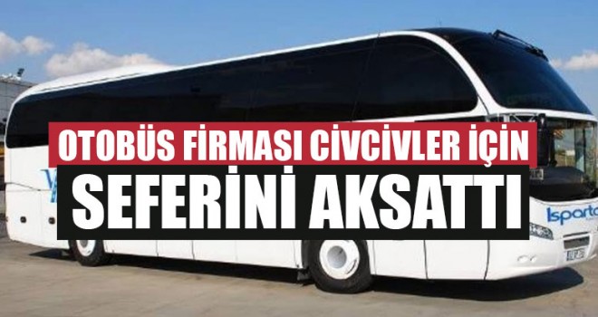 Otobüs Firması Civcivler İçin Seferini Aksattı