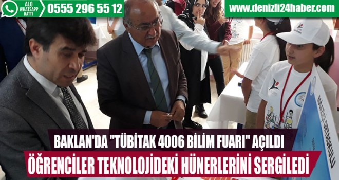 Denizli'nin Baklan ilçesinde öğrenciler projelerini sergiledi