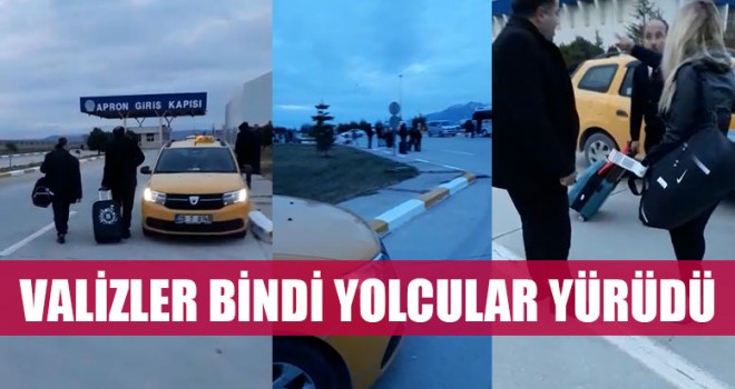Valizler Bindi Yolcular Yürüdü