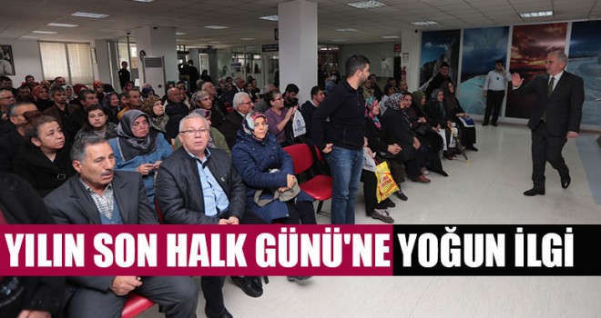 Yılın Son Halk Günü'ne Yoğun İlgi
