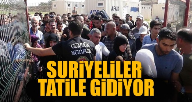 Suriyeliler Tatile Gidiyor