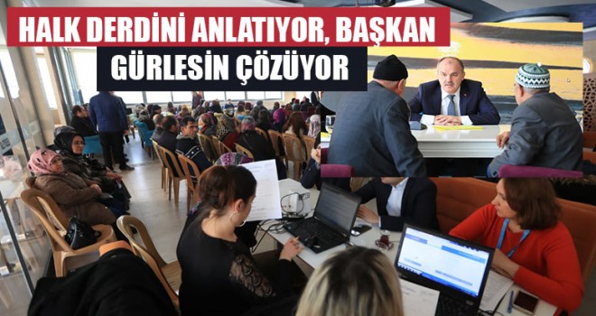 Halk Derdini Anlatıyor, Başkan Gürlesin Çözüyor