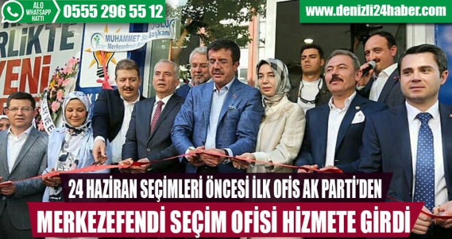 Erdoğan'ın seçim ofisi açıldı