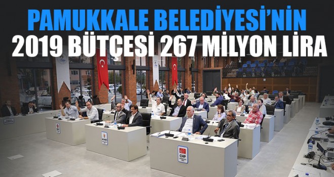 Pamukkale Belediyesi’nin 2019 Bütçesi 267 Milyon Lira