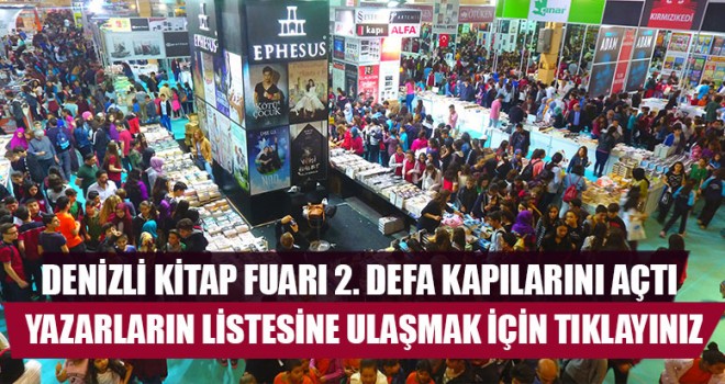 Denizli kitap fuarı 2. Defa kapılarını açtı