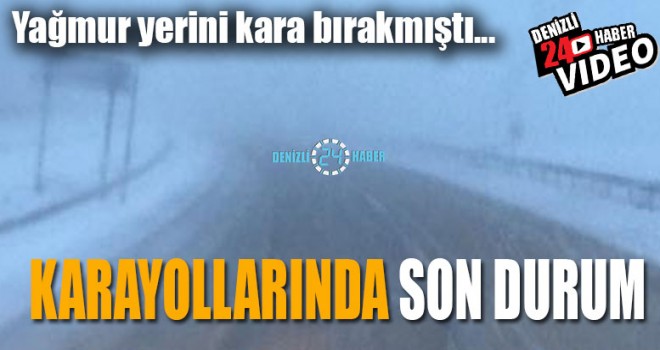 Denizli'de birçok nokta beyaza büründü