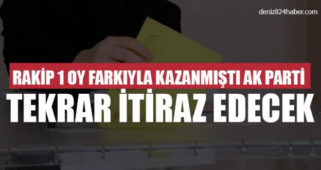 Rakip 1 Oy Farkıyla Kazanmıştı Ak Parti Tekrar İtiraz Edecek