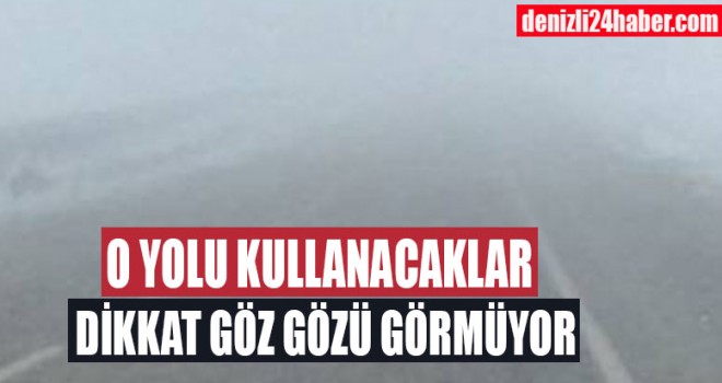 Denizli'de yoğun sis