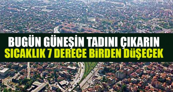 Denizlililer Bugün Güneşin Tadını Çıkarın Sıcaklık sert  Düşecek