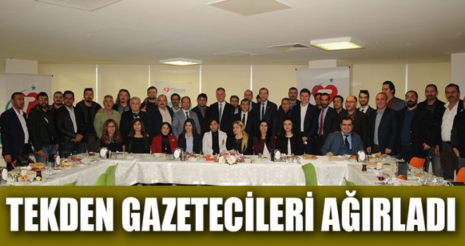 TEKDEN HASTANESİ GAZETECİLERİ AĞIRLADI