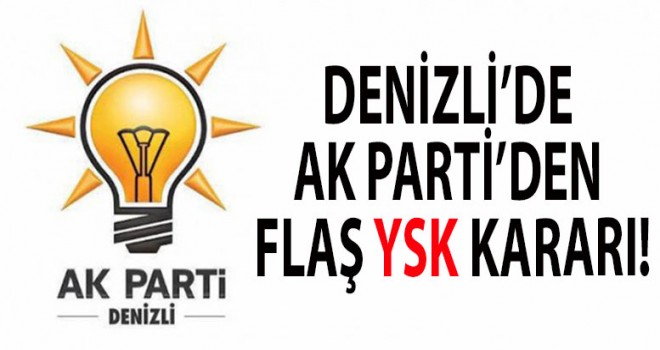 Ak Parti'den flaş YSK hamlesi