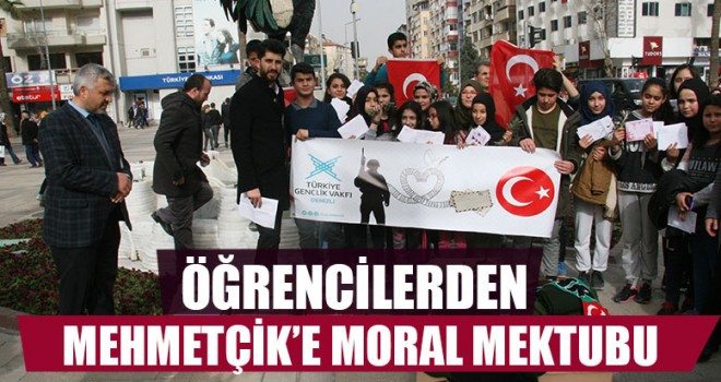 Öğrencilerden Mehmetçik’e Moral Mektubu