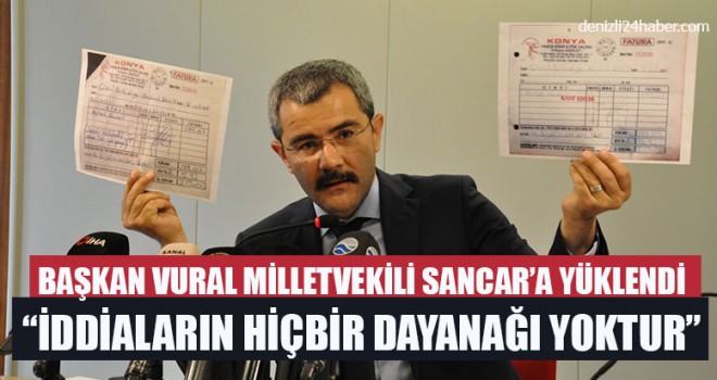 Başkan Vural Milletvekili Sancar’a Yüklendi: “İddiaların Hiçbir Dayanağı Yoktur”