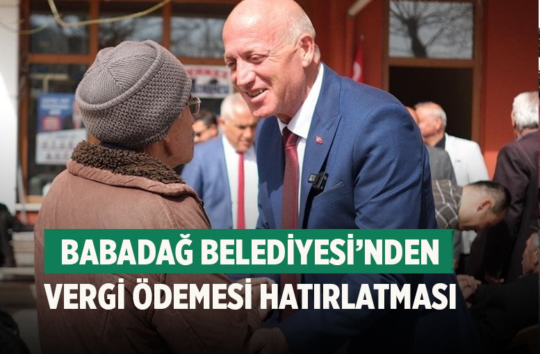 Babadağ Belediyesi’nden Vergi Ödemesi Hatırlatması