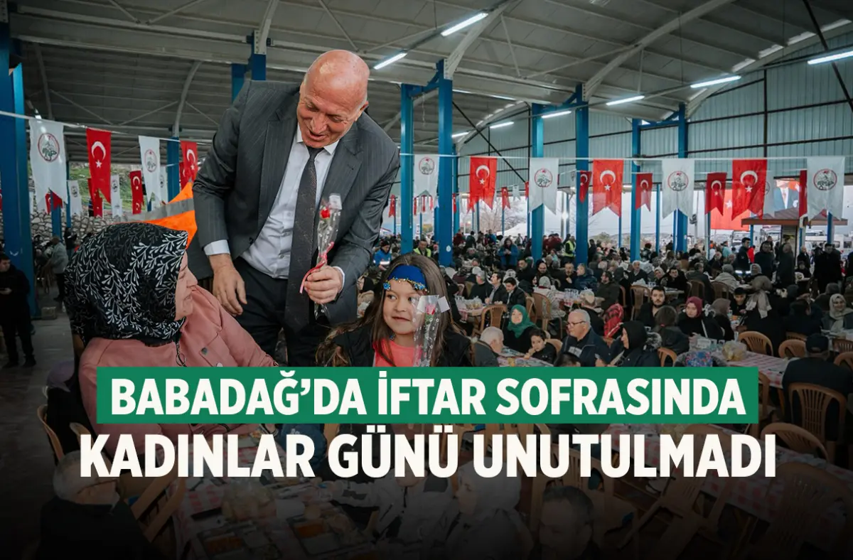 Babadağ’da iftar sofrasında Kadınlar Günü unutulmadı