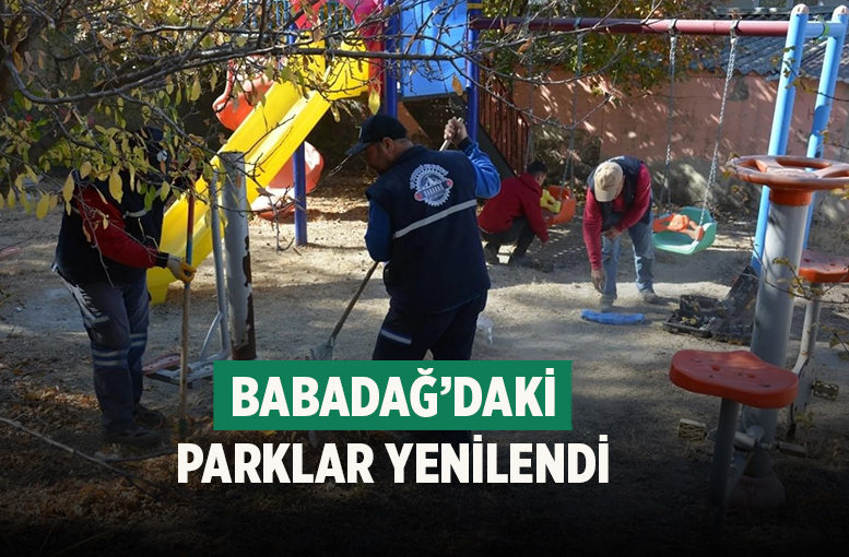 Babadağ’daki Parklar Yenilendi