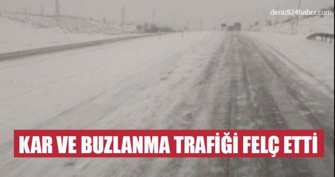 Kar Ve Buzlanma Trafiği Felç Etti