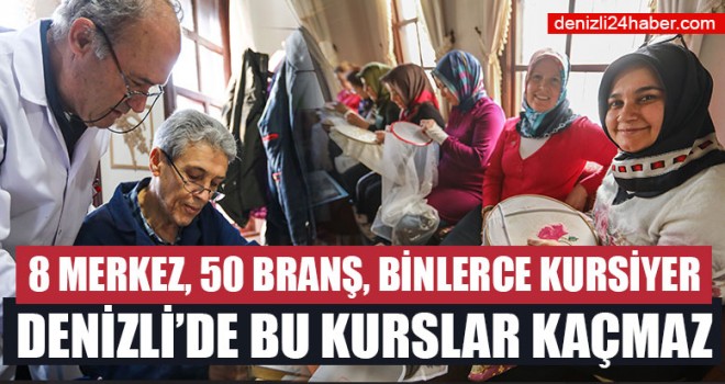 Denizli’de Türk el sanatları öğretiliyor