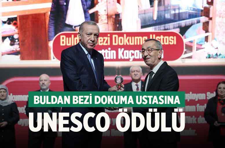 Buldan Bezi Dokuma Ustası Selahattin Kaçanoğlu’na UNESCO Ödülü
