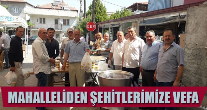 Kayıhan ve Zeytinköy Halkından Şehitlerimize Vefa