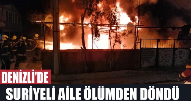 Denizli'de Suriyeli aile ölümden döndü