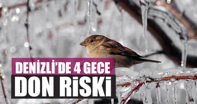 Denizli’de 4 Gece Don Riski