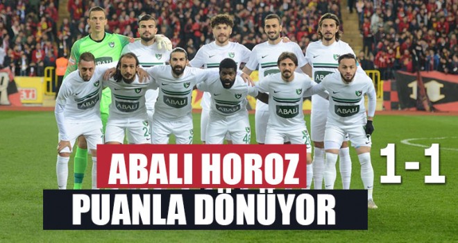 Denizlispor - Eskişehirspor maç sonucu 1 -1