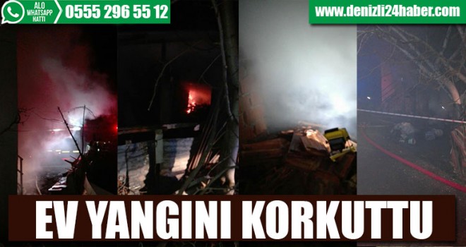 Ev Yangını Korkuttu