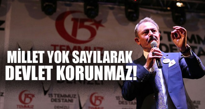 Denizli Milletvekili Tin,  Millet Yok Sayılarak Devlet Korunmaz!