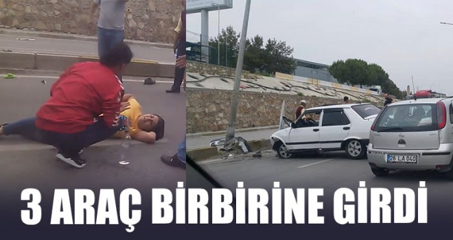 3 Araç Birbirine Girdi