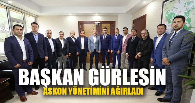 Başkan Gürlesin ASKON Yönetimini Ağırladı