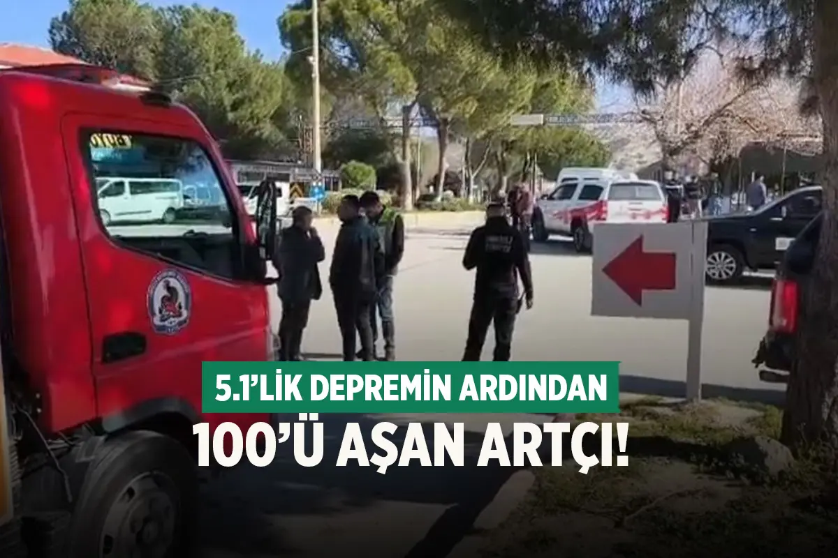 Denizli'de Deprem Korkusu Sürüyor; 5 Saatte 100 Artçı