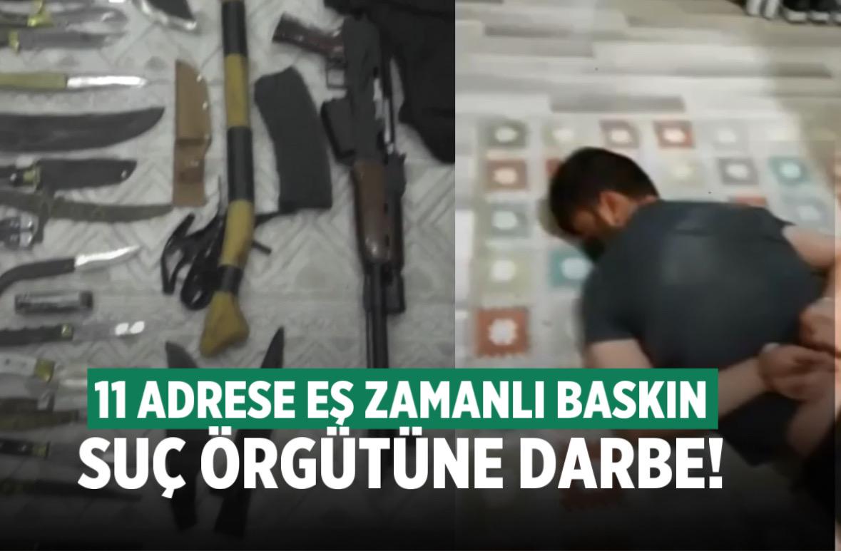 Denizli’de Silahlı Suç Örgütüne Operasyon: 11 Kişi Tutuklandı
