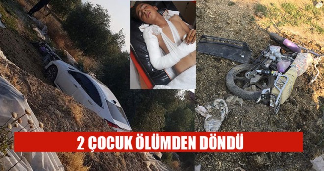 2 Çocuk Ölümden Döndü